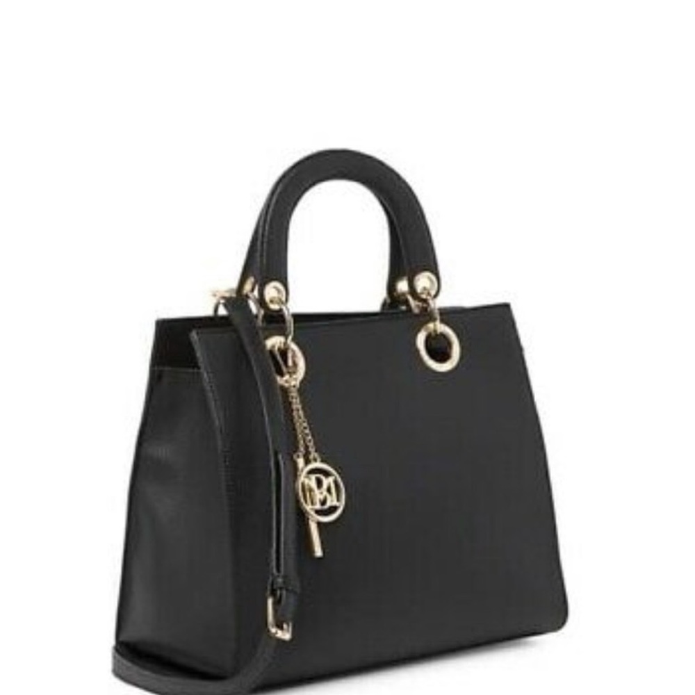 💜 Badgley Mischka Studio Handbag 👜 Tote Logo Eyelet
